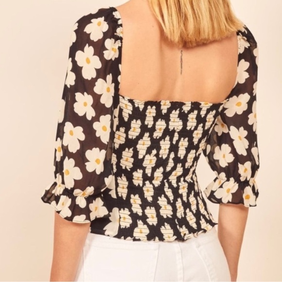 Reformation Georgia Square Neck Top - Picture 3 of 5